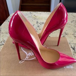Hot Pink Brand New Christian Loubouton Heels